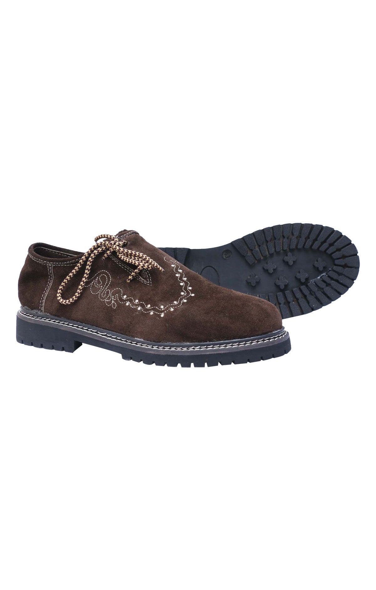 Traditional Lederhosen Shoes Dark Brown