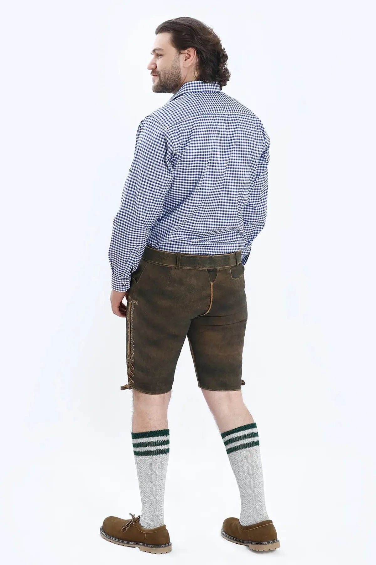 Shirt Small Checkered Cobalt Blue