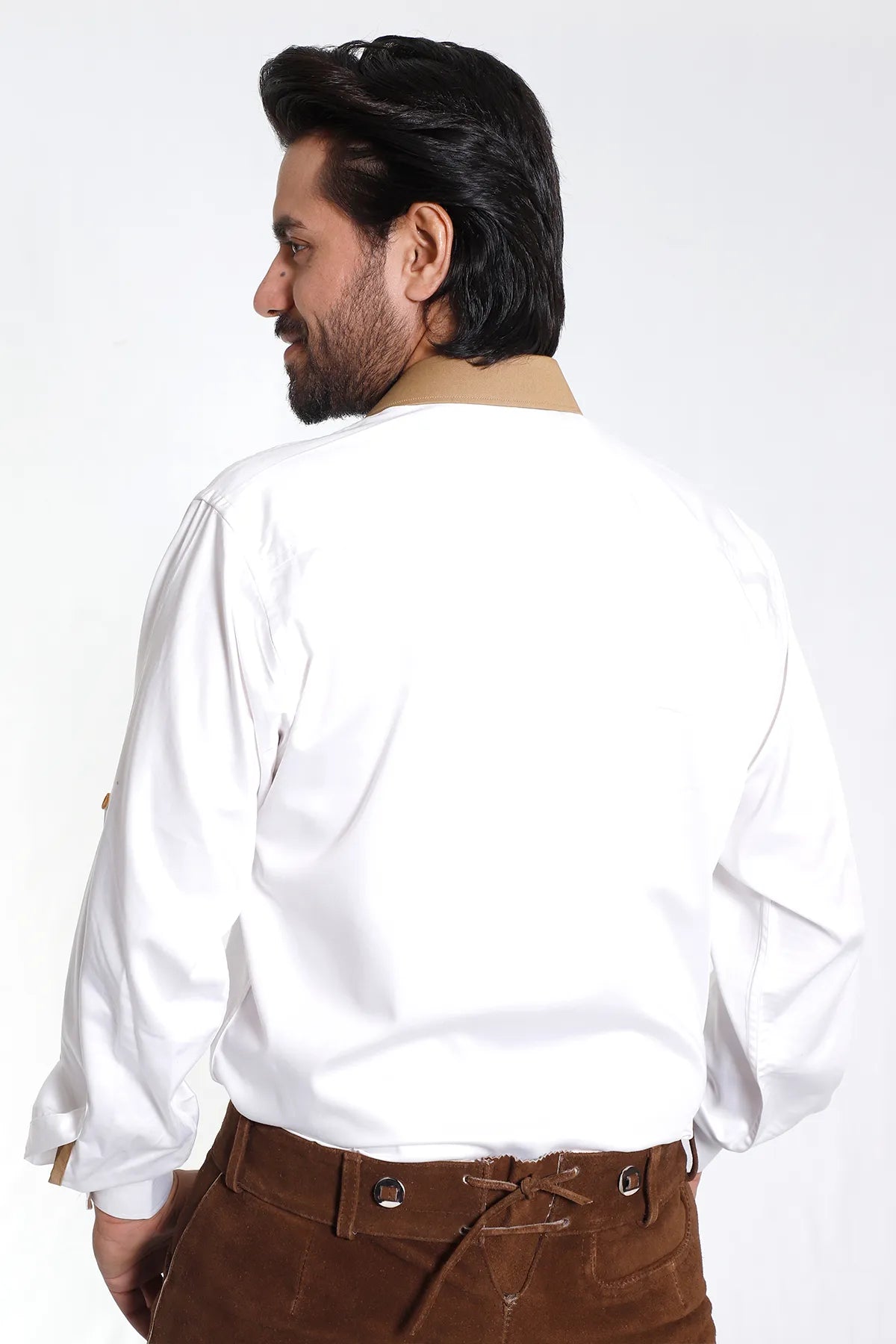 Trachten Short Lederhosen Shaded Wild Brown Set