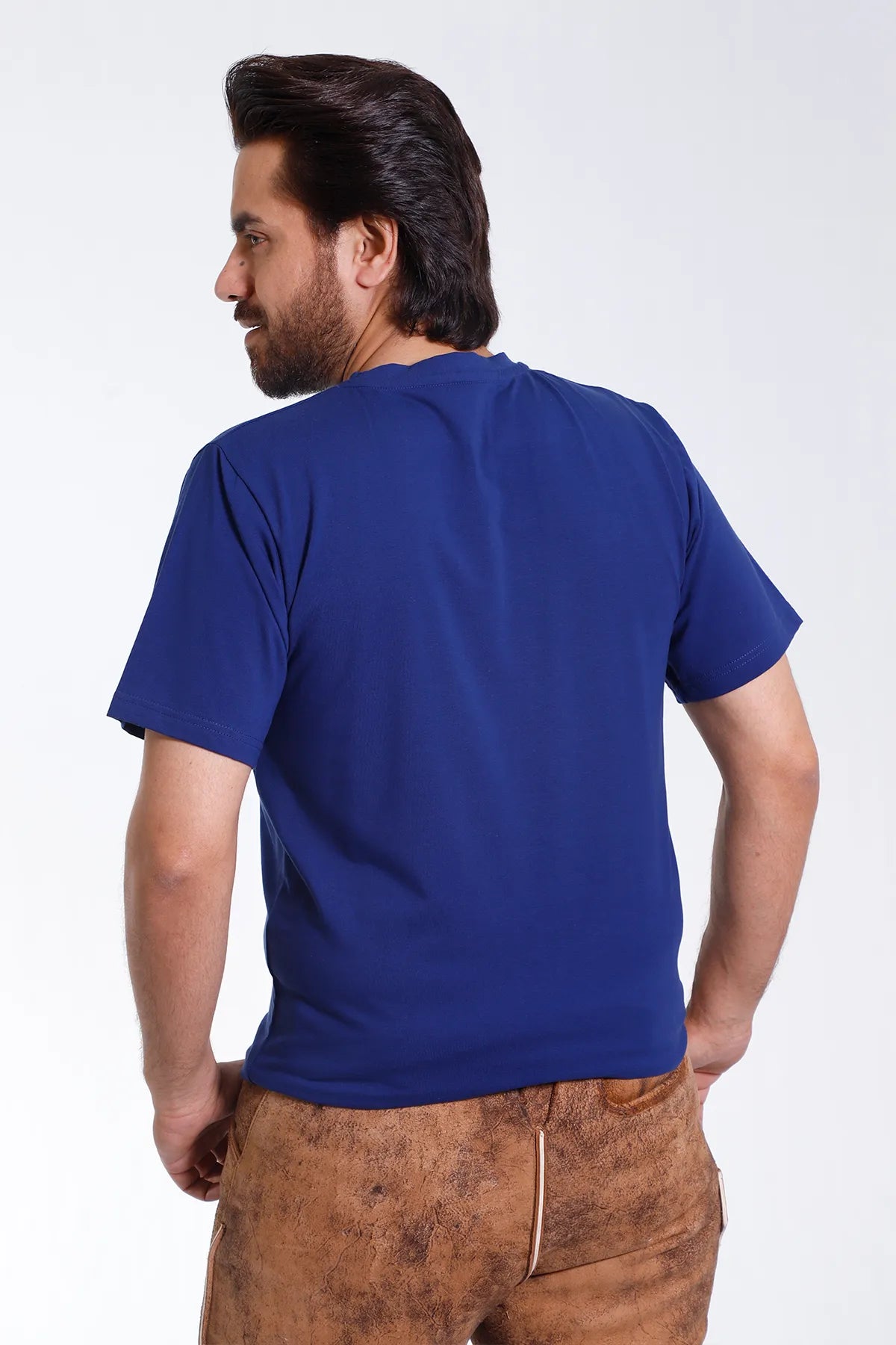 Royal Blue Alpine Mens T-Shirt with Stag Graphic