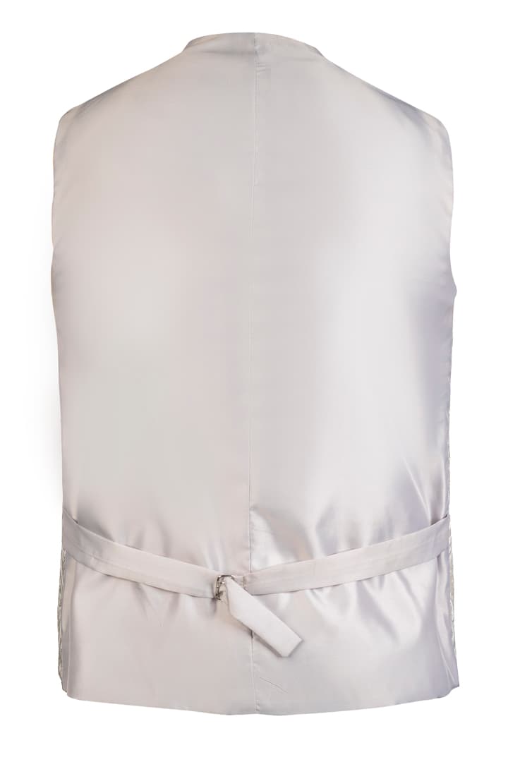 Gray Lederhosen Waistcoat With Bavarian Opulence