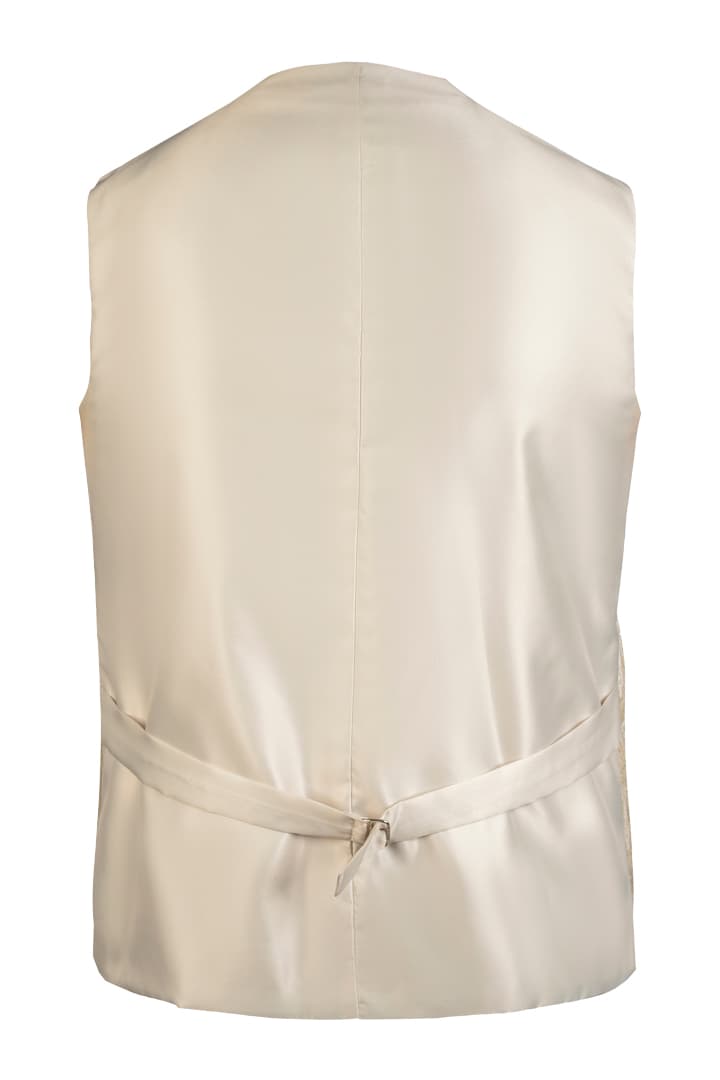 Comfortable Creamy Lederhosen Embroidered Waistcoat