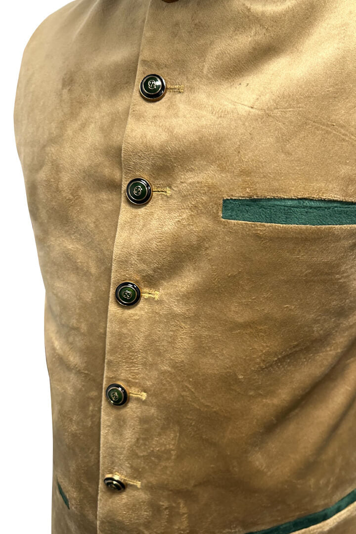 Chestnut Golden Brown Leather Waistcoat