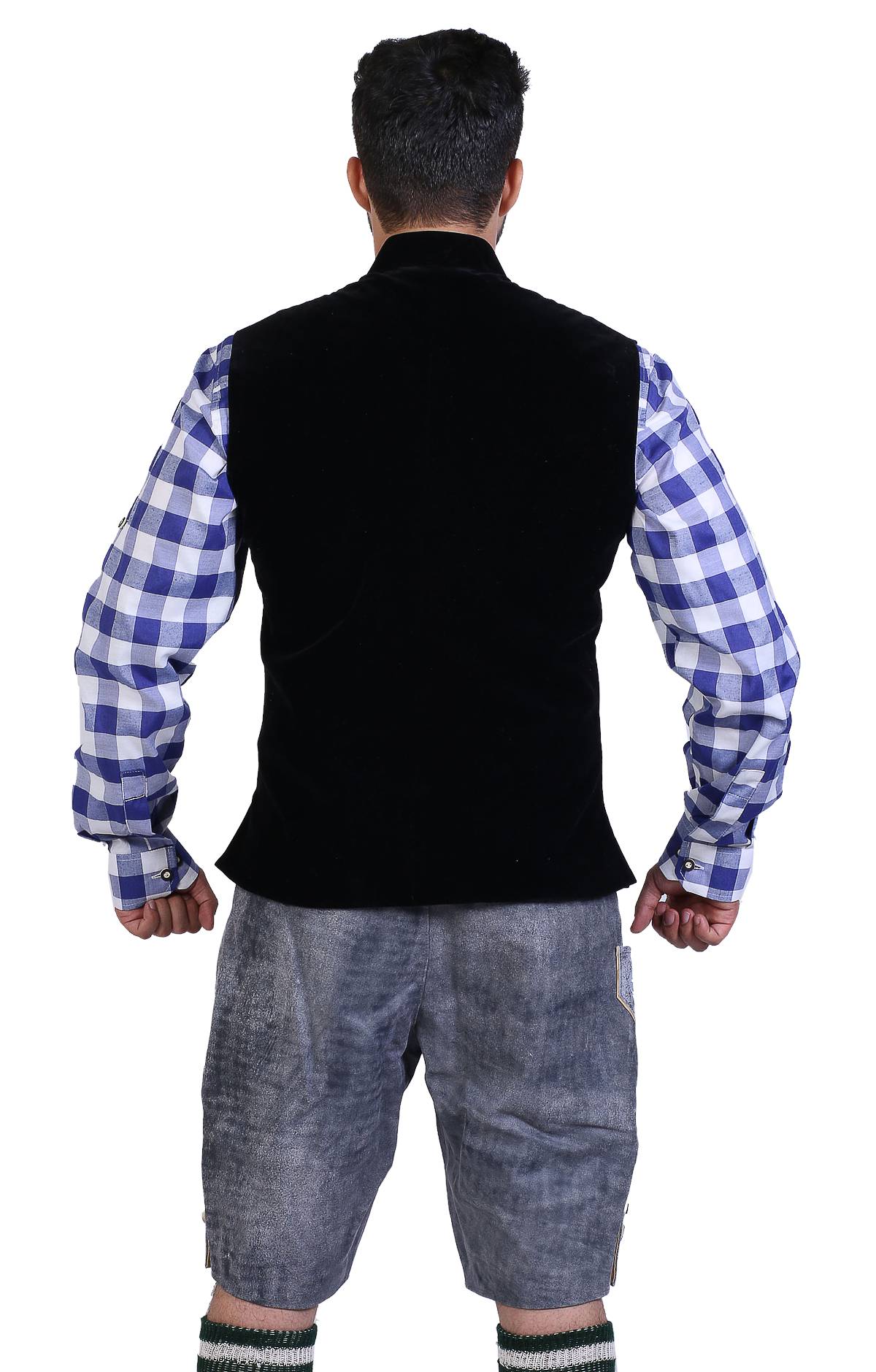 Traditional German Waistcoat Stone Black