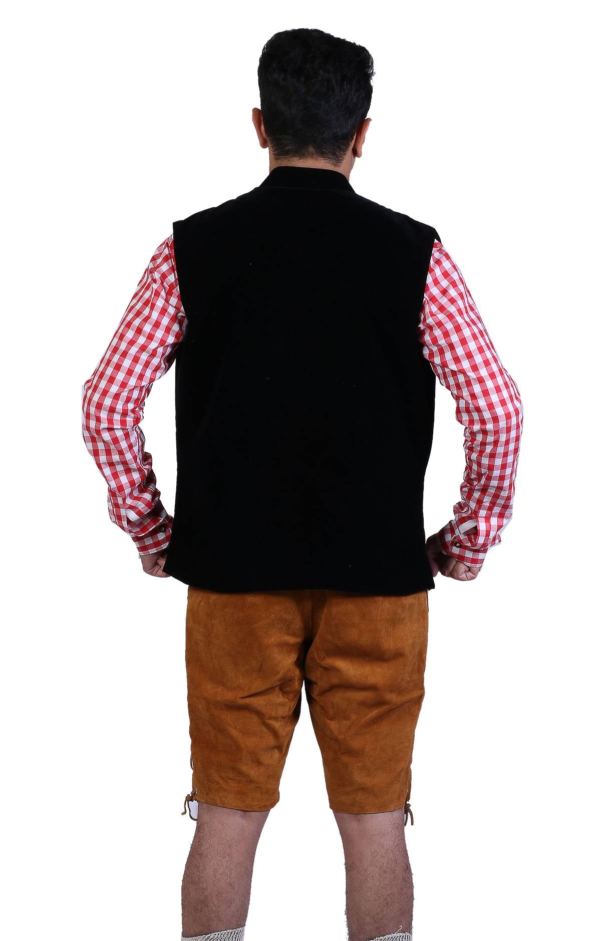 Traditional German Waistcoat Stone Black